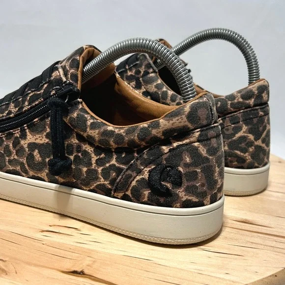 Billy Footwear Women's Billy Gore Low Top Leopard Print Zip-On Sneakers - 9M - Picture 7 of 11